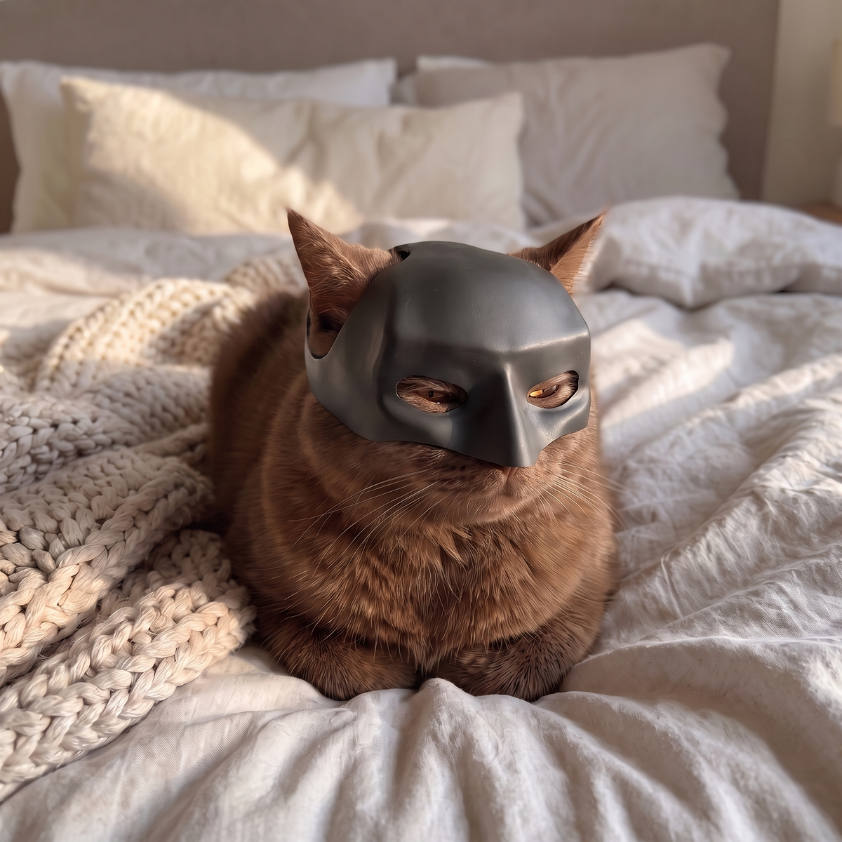 The Dark Meow mask - off-duty loaf